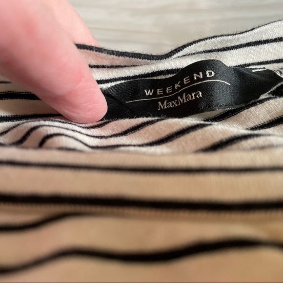 MaxMara Weekend Soft Striped Long Sleeved Top - Picture 6 of 6